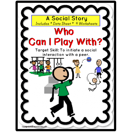 Social Narrative for Autism - WHO WILL PLAY WITH ME AT RECESS